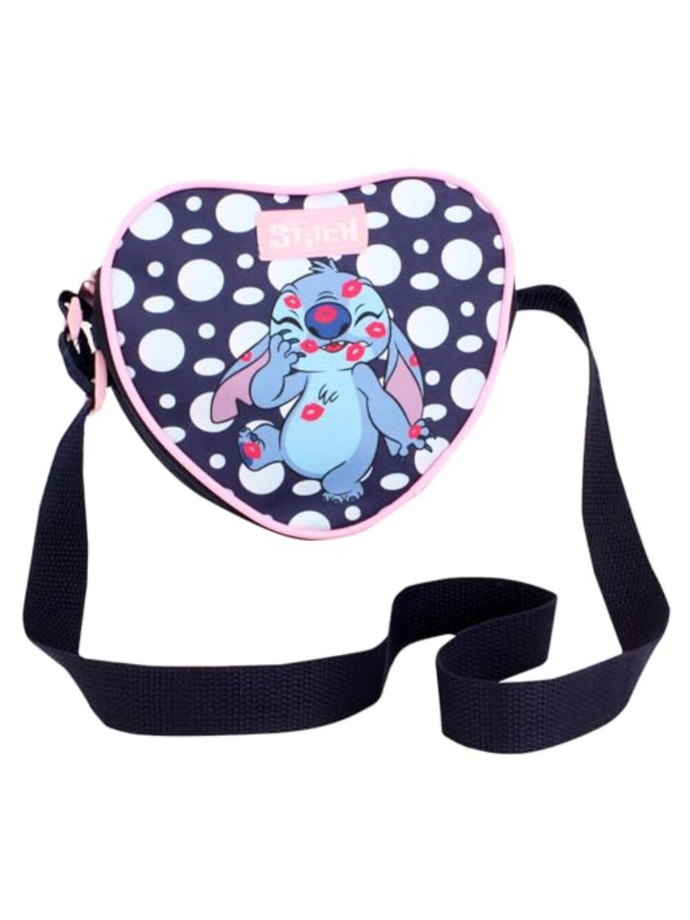 Disney Stitch Heart Crossbody Bag Girls Kids Mini Shoulder Purse Travel